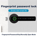 Tuya BLE Smart Door Lock Fingerprint Password Key APP Unlock Home Security Anti-theft Locks Wire-free No Punching Required