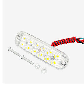 A Pair Of 12LEDs High-Bright Truck LED Flash DC 12-80V Warning Lights Trailer Signal Lamps Emergency Strobe Lights