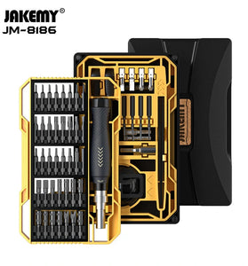JAKEMY 83-in-1 Precision Screwdriver Set Anti-Slip 3D Engraved Handle with Industrial Grade N35 Magnets Versatile CR-V and S-2 Bits Adjustable Extension Bar Ideal for Home Repair and DIY Projects