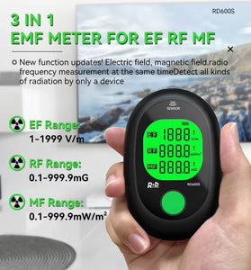 3in1 R&D RD600S EMF Meter Portable Electromagnetic Field Radiation discover Equipment