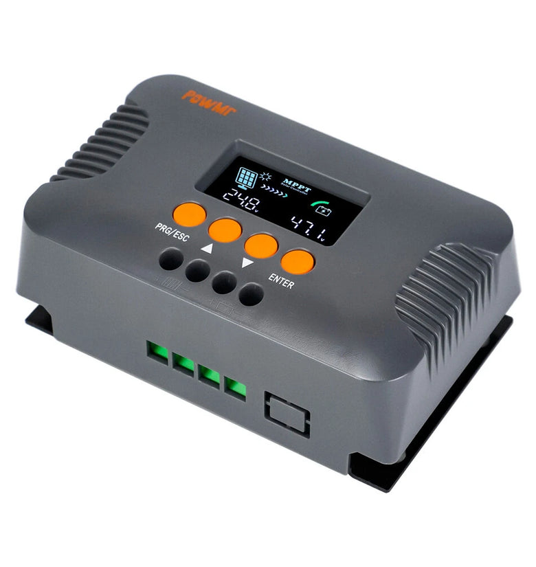 PowMr MPPT Boost Voltage Charge Controller 10A 24V 36V 48V 60V 72V for LiFePO4 Gel Flooded Lead-Acid Battery Max PV 400W