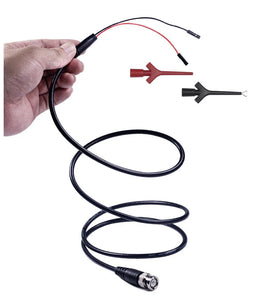 Oscilloscope Probe with BNC Female Head and Mini IC Clip RG58 Digital Circuit Tester for Radio Frequencies and Electronic Applications User-friendly Design