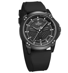 NAVIFORCE Men Silicone Strap Quartz Watch Waterproof Sports Digital Wrist Watch Casual Luminous Electronic Watch for Men