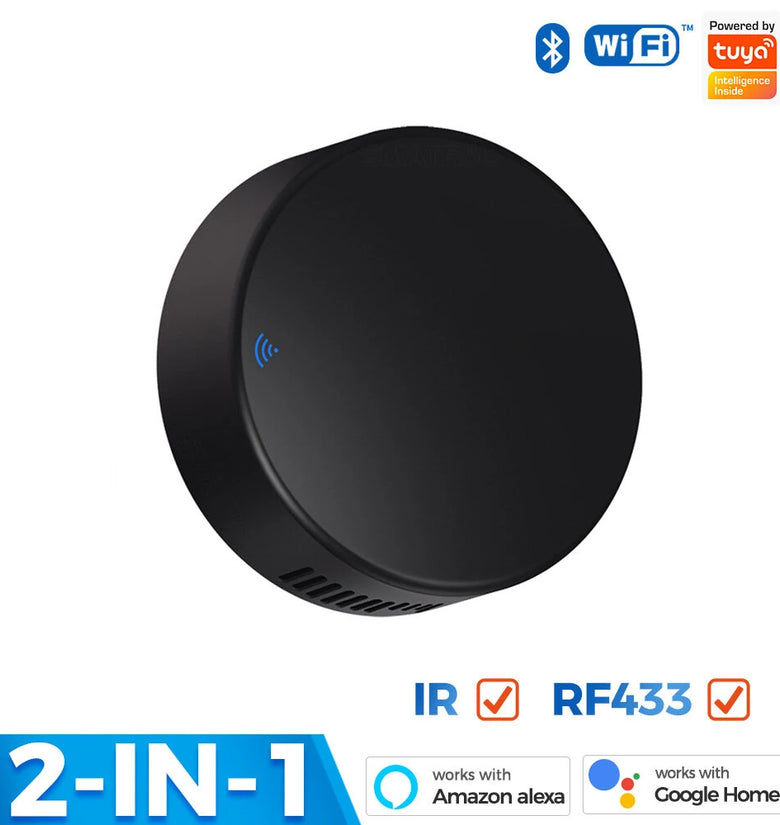Tuya WiFi IR+RF 433Mhz Remote Control Universal Infrared Remote Controller for TV Air Conditioner Voice APP Alexa Google Home