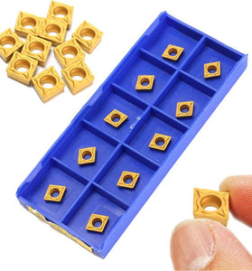10pcs CCMT060204-HM YBC251 Carbide Insert Titanium Coated Carbide Cutter