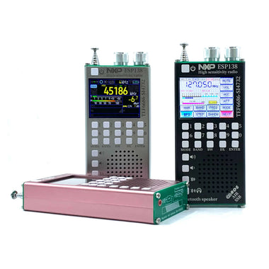 AMNVOLT SI4732 TEF6686 Dual-system Full-Band Radio FM AM SSB Air Band Receiver + TEF6686 FM Receiver 2-in-1 Handheld Radio with Bluetooth