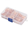 60pcs Wire Lug Copper Ring SC6-25 Copper Connectors Bare Cable Electric Crimp Terminal Connector Kit