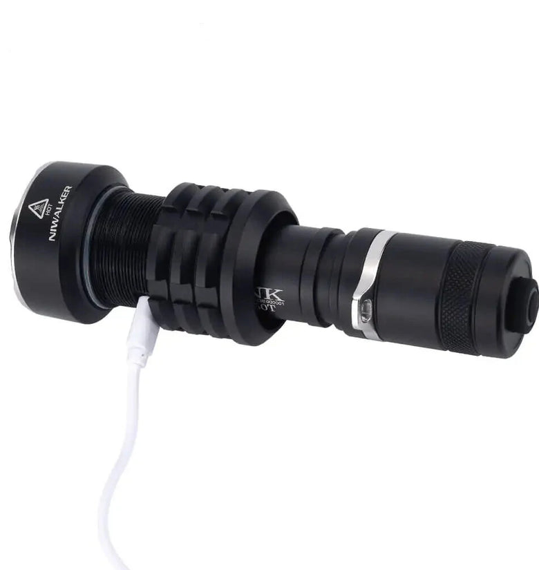 Niwalker N70T 3500LM Tactical Flashlight 300M Thrower Type-C 21700 Battery Rechargeable Tactical LED Torch