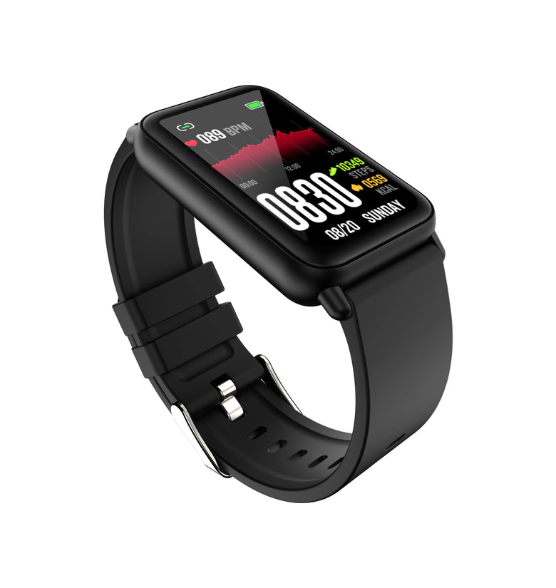 T98 1.57 inch bluetooth Call Non-invasive Blood Glucose Heart Rate Blood Pressure SpO2 Monitor Multi-sport Modes Music Playback IP68 Waterproof Smart Watch