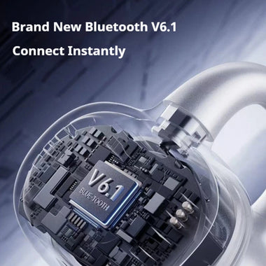 EDIFIER HUAZAIHALO Clip TWS Earclips Earbuds bluetooth V6.1 Earphone 12mm Large Titanium-plated Composite Diaphragm Turbo Bass AI Call Noise Cancelling RGB Lights 35H Playback IP56 Waterproof Open-ear Sports Headphones