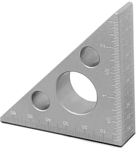 ETOPOO Woodworking Triangle Angle Ruler Aluminum Alloy 90 45 Degree Accuracy For Woodworkers Precision Measurement Tool
