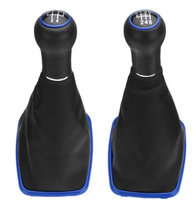 5/6-Speed Gear Shift Knob Gaitor Boot Cover Leather Black Fit For VW Golf MK4