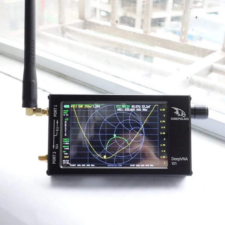 DeepVNA 101 10K-1.5GHz Vector Network Analyzer HF VHF UHF Analyzer SWR Meter Upgraded from NanoVNA-F