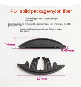 50Pairs Woodworking Lamino Invisible Connector Reusable Accessories P15 P14 Plywood 2 in 1 Fastener for Lamino Slotting Machine