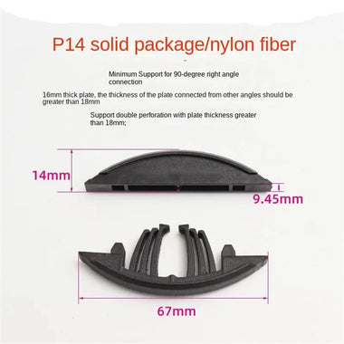 50Pairs Woodworking Lamino Invisible Connector Reusable Accessories P15 P14 Plywood 2 in 1 Fastener for Lamino Slotting Machine