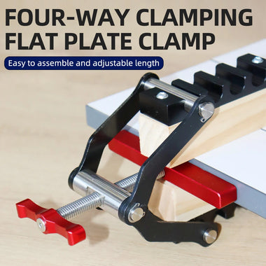 ENJOYWOOD 4-Way Panel Clamp Wood Gluing Clamp Four-Way Pressure Cabinet Clamps For Woodworkers / Cabinet and Furniture Makers