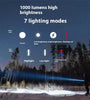BIKIGHT 1000LM Mini Portable Magnetic Pocket LED Flashlight Side Light Strong Light Torch Three Light Sources Waterproof Work Flashlight