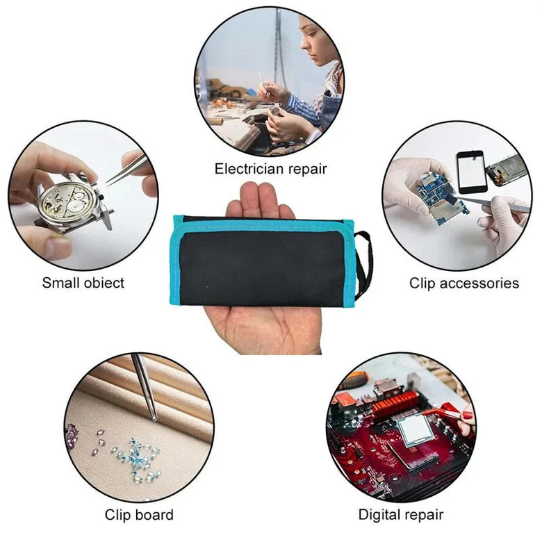 9/10 Pcs Tweezers Set Bag Stainless Steel Anti-Static Precision Tweezers for Electronic Mobile Phone Repair Tools Hand Tools