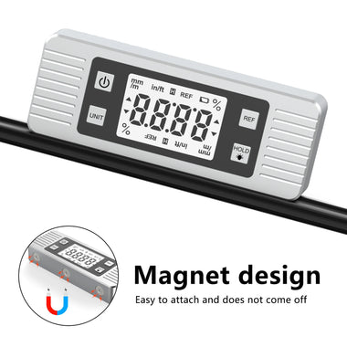 Digital Level Box JD11 Magnetic Base LCD Backlight Dual Measurement Modes 0.05 Accuracy for Woodworking Automotive Machinery