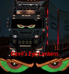 Universal Car Devil's Eye Decorative Light USB 5V Eye Decorative Light With 11 Modes Big Eyes Decorative LED Lamp