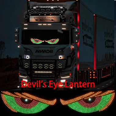 Universal Car Devil's Eye Decorative Light USB 5V Eye Decorative Light With 11 Modes Big Eyes Decorative LED Lamp