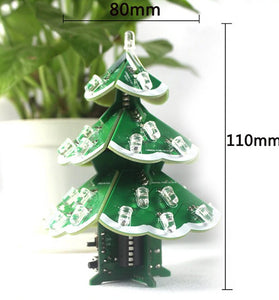 3D Colorful Three-dimensional Christmas Tree Parts Music/bluetooth DIY Electronic Kit