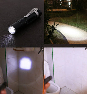 Bikight E522 XPE Ultra Bright Zoombale LED AAA Flashlight MINI Torch Waterproof Pocket Light Pen Light Powerful EDC Keychain Flashlight