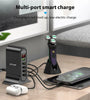 Uslion 4A 5-Port USB Charger 5USB-A Fast Charging Desktop Charging Station Adapter EU Plug US Plug for iPhone 12 13 14 14 Pro for Huawei Mate50 for Samsung Galaxy S23 for Xiaomi 13pro