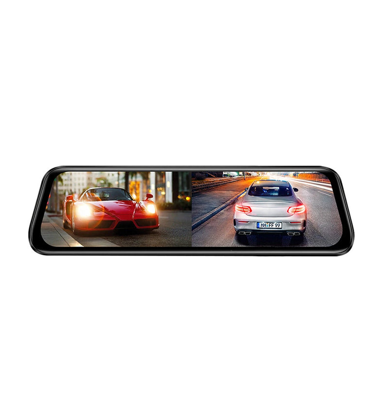 AZDOME AR09 Dual Camera Dash Cam 2K Front 1080P Rear 10inch IPS Touch Screen Night Vision WiFi Parking Monitor Rearview Mirror Dash Cam DVR