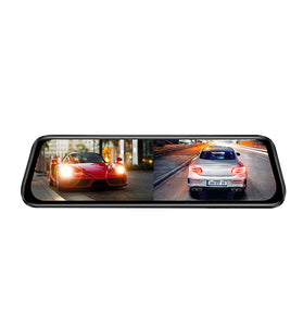 AZDOME AR09 Dual Camera Dash Cam 2K Front 1080P Rear 10inch IPS Touch Screen Night Vision WiFi Parking Monitor Rearview Mirror Dash Cam DVR