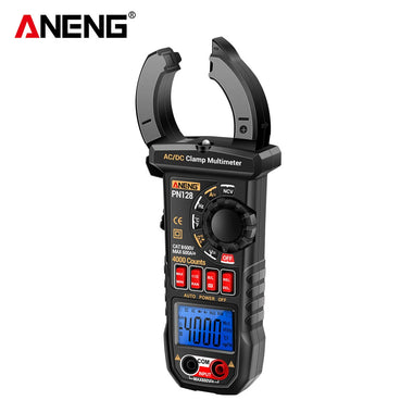 ANENG PN128 Clamp Meter 4000 Count Multimeter AC/DC Current Voltage Resistance Capacitance Temperature Measurement Tool with Backlit LCD