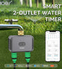 Tuya bluetooth Smart Garden Sprinkler Water Timer by 2 Way Rain Delay Filter Washer Programmable and Automatic Irrigation Controller for Garden Sprinkler Agriculture Forestry Valve