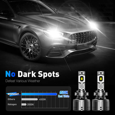NOVSIGHT A500-T1 240W High Power 2pcs  50000 LM Car LED Headlights 6500K Cool White IP68 Waterproof