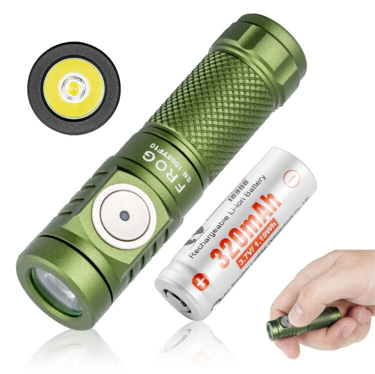 Lumintop Frog3.0 EDC LED Outdoor Flashlight USB C Rechargeable Lamp Camping Lantern Keychain 10280 Li-ion Battery High Power Mini Torch