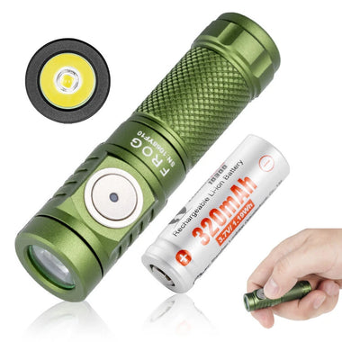 Lumintop Frog V3.2 720LM 115M EDC LED Outdoor Flashlight USB C Rechargeable Lamp Camping Lantern Keychain 10300 Li-ion Battery Mini Torch