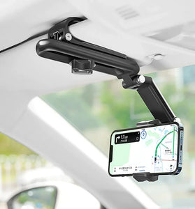 Universal Car Mobile Phone Holder Sun Visor Navigation 360 Rotation Car Support Direct View Car Multifunctional Mobile Phone Holder