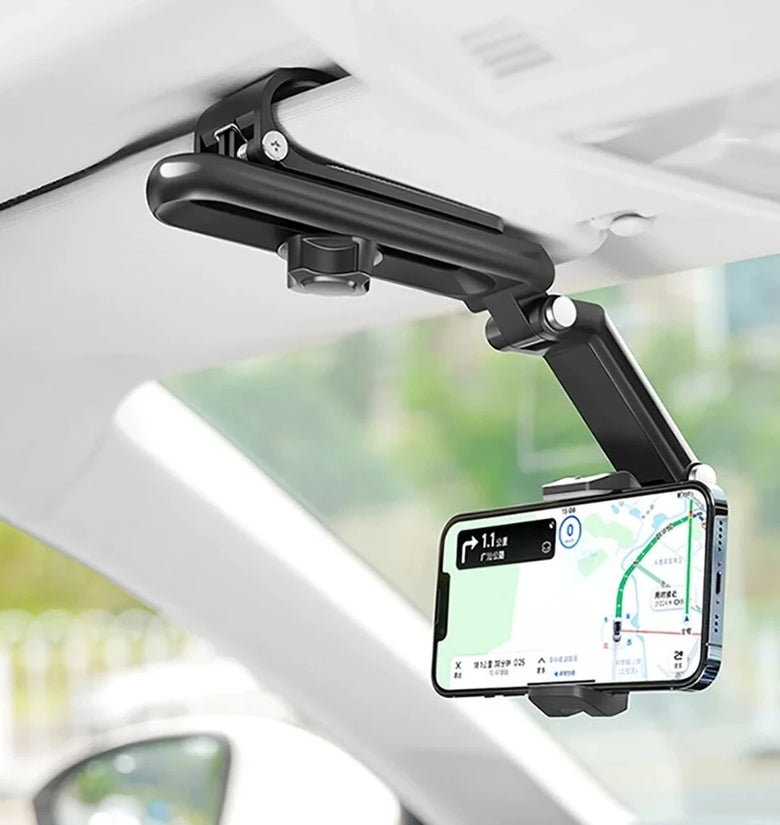 Universal Car Mobile Phone Holder Sun Visor Navigation 360 Rotation Car Support Direct View Car Multifunctional Mobile Phone Holder