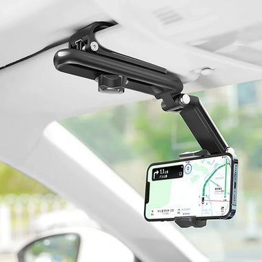 Universal Car Mobile Phone Holder Sun Visor Navigation 360 Rotation Car Support Direct View Car Multifunctional Mobile Phone Holder