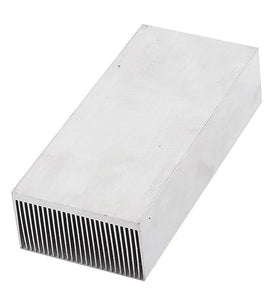 Dense Teeth Heat Sink 69*37*150mm Aluminum Heat Sink LED Heat Sink Aluminum Block Compact Teeth 24 Fin Radiator for IC Module PC Computer LED PCB