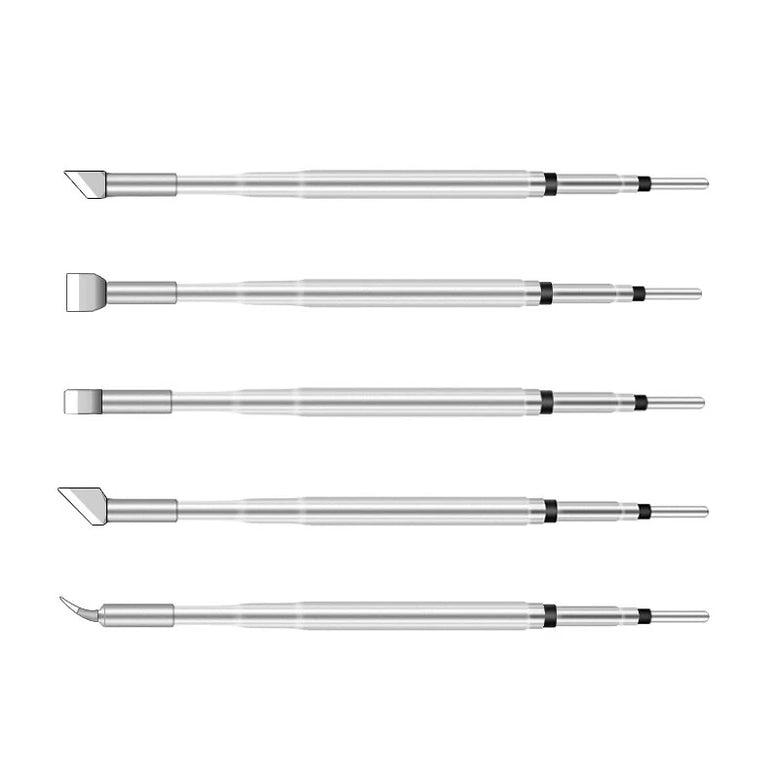 SEQURE 1 Pair Tweezer Tip for SQ HT140 Hot Tweezers 3.0FS & 4.0FS & 5.0FS Flat Shovel Tips