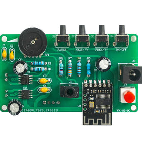 DIY Bluetooth Speaker Kit WK-56-90 LED Music Spectrum 3W Dual Channel MH-M18 Amplifier Acrylic Housing DC5V Soldering Practice Portable Wireless Audio System