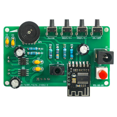 DIY Bluetooth Speaker Kit WK-56-90 LED Music Spectrum 3W Dual Channel MH-M18 Amplifier Acrylic Housing DC5V Soldering Practice Portable Wireless Audio System