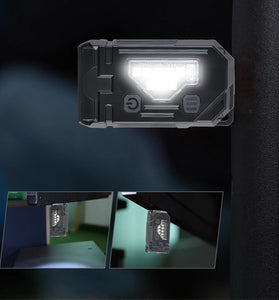 Portable LED+COB Mini LED Keychain Light USB Rechargeable with Multifunctional COB Work Lamp Long Battery for Outdoor Camping Emergency Lamp Mini Flashlight