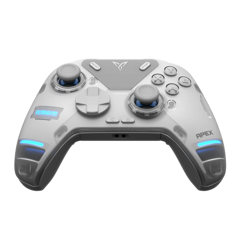 FlyDiGi APEX 4 Gaming Controller Wireless Elite Force Feedback Trigger Support PC/Switch/Mobile/TV Box Gamepad 2024 New White Standard Edition