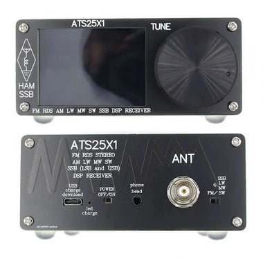 ATS25X1 Full-Band DSP Radio Receiver FM/LW/MW/SSB Receiver Si4732 Chip Portable FM Radio 2.4inch Touch Screen Built in Battery with Antenna