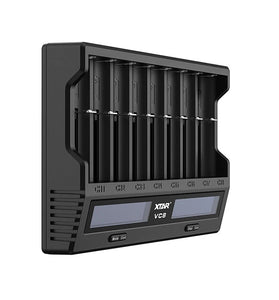 XTAR VC8 21700 18650 Intelligent Battery Charger Type-C Fast Charging Smart Charger LCD Display Li-ion IMR Ni-MH Ni-Cd AA AAA C 16340 26650 14500 18650 Flashlight Cells Charger