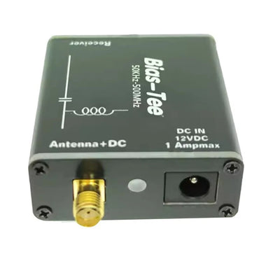 HFDYLoop Bias Tee RF DC Block 50kHz to 500MHz 5V to 12V 1A Compact Lightweight for Active Antennas