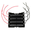 DIY 4 Slot 18650 Battery Holder With 8 Leads