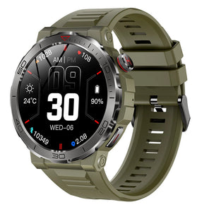 MK68 1.43inch AMOLED Display Compass bluetooth Call Heart Rate Blood Oxygen Monitor Stress Testing Women's Health Sleep Monitoring Multi-sport Modes Music Playback IP68 Waterproof Smart Watch