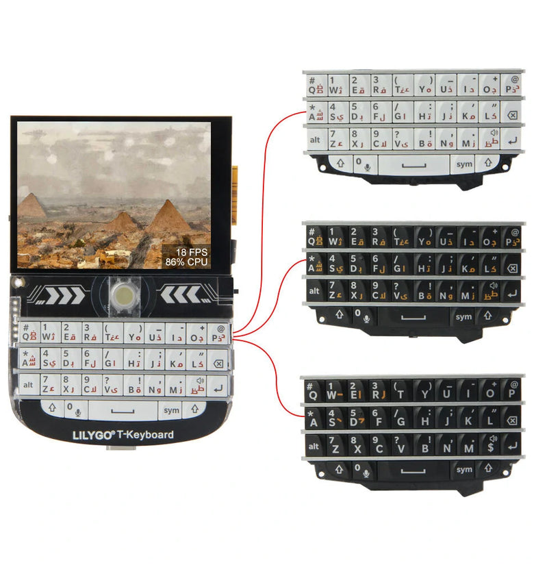 LILYGO T-Deck ESP32-S3 LoRa 2.8 inch LCD Development Board LoRaWAN Long Range 433MHz 868MHz 915MHz with WiFi bluetooth Module Board